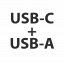 USB-C + USB-A