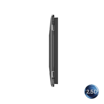 Рамка для розетки Livolo 1 пост, цвет черный, 2.5D стекло BB-C7-SR-12 2.5D Рамка для розетки Livolo 1 пост, цвет черный, 2.5D стекло BB-C7-SR-12 2.5D