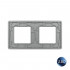 Рамка для розетки Livolo 2 поста, цвет серый, 2.5D стекло BB-C7-SR/SR-15 2.5D Рамка для розетки Livolo 2 поста, цвет серый, 2.5D стекло BB-C7-SR/SR-15 2.5D