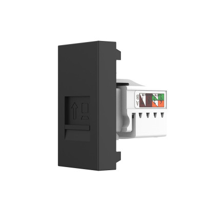 Розетка интернет RJ-45 кат. 6 Livolo, цвет черный (механизм) BB-C7-1C-12 Розетка интернет RJ-45 кат. 6 Livolo, цвет черный (механизм) BB-C7-1C-12