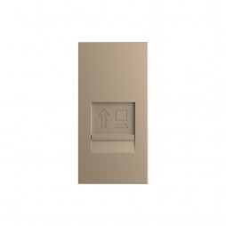 Розетка интернет RJ-45 кат. 6 Livolo, цвет золотой (механизм)