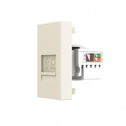 Розетка интернет RJ-45 кат. 6 Livolo, цвет жемчужный (механизм)