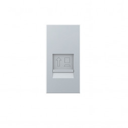 Розетка интернет RJ-45 кат. 6 Livolo, цвет серебристый / алюминий (механизм)