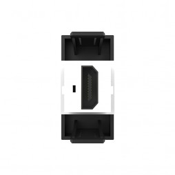 Розетка HDMI 2.0 Livolo, цвет черный (механизм)