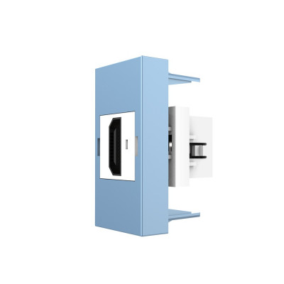 Розетка HDMI 2.0 Livolo, цвет синий (механизм) BB-C7-1HD-19 Розетка HDMI 2.0 Livolo, цвет синий (механизм) BB-C7-1HD-19