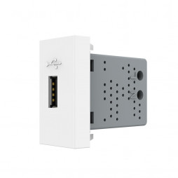 Розетка USB с блоком питания 2.1А 5В Livolo, цвет белый (механизм)