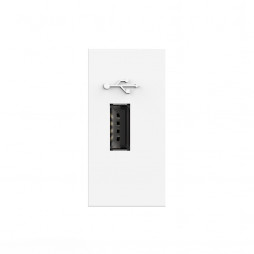 Розетка USB с блоком питания 2.1А 5В Livolo, цвет белый (механизм)