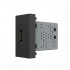 Розетка USB с блоком питания 2.1А 5В Livolo, цвет черный (механизм) BB-C7-1USB-12 Розетка USB с блоком питания 2.1А 5В Livolo, цвет черный (механизм) BB-C7-1USB-12