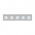 Панель для пяти сенсорных выключателей Livolo, 6 клавиш (1+1+1+1+2), цвет белый, стекло BB-C7-C1/C1/C1/C1/C2-11 Панель для пяти сенсорных выключателей Livolo, 6 клавиш (1+1+1+1+2), цвет белый, стекло BB-C7-C1/C1/C1/C1/C2-11