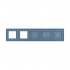 Панель для 3-х сенсорных выключателей и 2-х розеток Livolo, 4 клавиши (1+2+1), цвет синий, стекло BB-C7-C1/C2/C1/SR/SR-19 Панель для 3-х сенсорных выключателей и 2-х розеток Livolo, 4 клавиши (1+2+1), цвет синий, стекло BB-C7-C1/C2/C1/SR/SR-19
