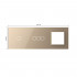 Панель для двух сенсорных выключателей и розетки Livolo, 4 клавиши (1+3), цвет золото, стекло BB-C7-C1/C3/SR-13 Панель для двух сенсорных выключателей и розетки Livolo, 4 клавиши (1+3), цвет золото, стекло BB-C7-C1/C3/SR-13