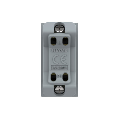 Розетка электрическая 1/2 10A Livolo, цвет черный (механизм) BB-C7-C1A-12 Розетка электрическая 1/2 10A Livolo, цвет черный (механизм) BB-C7-C1A-12