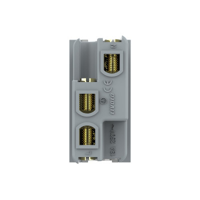 Розетка электрическая 1/2 с заземлением 13A Livolo, цвет белый (механизм) BB-C7-C1CH-11 Розетка электрическая 1/2 с заземлением 13A Livolo, цвет белый (механизм) BB-C7-C1CH-11