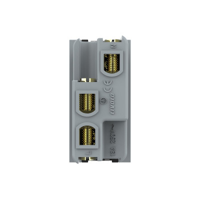 Розетка электрическая 1/2 с заземлением 13A Livolo, цвет золотой (механизм) BB-C7-C1CH-13 Розетка электрическая 1/2 с заземлением 13A Livolo, цвет золотой (механизм) BB-C7-C1CH-13