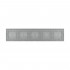Панель для пяти сенсорных выключателей Livolo, 9 клавиш (2+1+2+2+2), цвет серый, стекло BB-C7-C2/C1/C2/C2/C2-15 Панель для пяти сенсорных выключателей Livolo, 9 клавиш (2+1+2+2+2), цвет серый, стекло BB-C7-C2/C1/C2/C2/C2-15