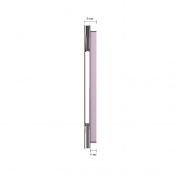 Панель для четырех сенсорных выключателей Livolo, 7 клавиш (2+2+1+2), цвет розовый, стекло