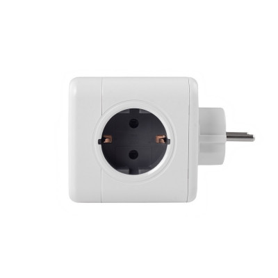 Разветвитель Cube Original 5 Euro 16A RocketSocket, цвет белый-серый GN1203 Разветвитель Cube Original 5 Euro 16A RocketSocket, цвет белый-серый GN1203