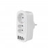 Разветвитель Socket Adapter 3 Euro 16A, 4 USB 3A+C с блоком 5В/3.1А RocketSocket, цвет белый-серый GN4603 Разветвитель Socket Adapter 3 Euro 16A, 4 USB 3A+C с блоком 5В/3.1А RocketSocket, цвет белый-серый GN4603