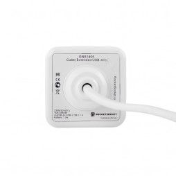 Удлинитель Cube Extended 4 Euro 16A, 3 USB 2A+C с блоком 5В/3.0А, кабель 1,5м RocketSocket, цвет белый-серый