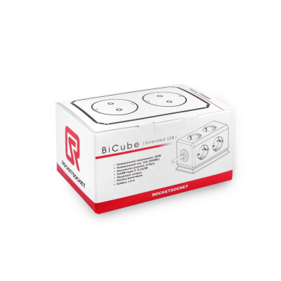Удлинитель BiCube Extended 6 Euro 16A, 4 USB 3A+C с блоком 5В/3.1А, кабель 1, 5м RocketSocket, цвет белый-серый GNS5003 Удлинитель BiCube Extended 6 Euro 16A, 4 USB 3A+C с блоком 5В/3.1А, кабель 1, 5м RocketSocket, цвет белый-серый GNS5003