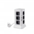Удлинитель Tower Extended 12 Euro 16A, 4 USB 3A+C с блоком 5В/3.4А, кабель 2, 0м RocketSocket, цвет белый-серый GNS5004 Удлинитель Tower Extended 12 Euro 16A, 4 USB 3A+C с блоком 5В/3.4А, кабель 2, 0м RocketSocket, цвет белый-серый GNS5004