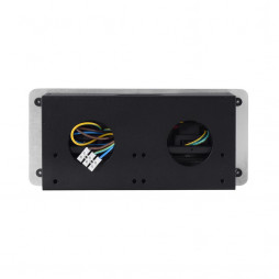 Розетка горизонтальная выдвижная 2 Euro 16A, USB type A+C с блоком 18W RocketSocket, проводка, цвет серый