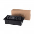 Розетка горизонтальная выдвижная 2 Euro 16A, 2 USB A с блоком 5В/2.1А, 2 RJ45 RocketSocket, проводка, цвет черный SHS021-B Розетка горизонтальная выдвижная 2 Euro 16A, 2 USB A с блоком 5В/2.1А, 2 RJ45 RocketSocket, проводка, цвет черный SHS021-B