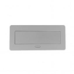 Розетка горизонтальная выдвижная 2 Euro 16A, 2 USB A с блоком 5В/2.1А, 2 RJ45 RocketSocket, проводка, цвет серый