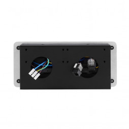 Розетка горизонтальная выдвижная 2 Euro 16A, 2 USB A с блоком 5В/2.1А, 2 RJ45 RocketSocket, проводка, цвет белый