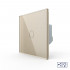 Одноклавишный проходной/перекрестный сенсорный диммер Livolo, 1 пост, цвет шампань VL-C701SD2-16 Одноклавишный проходной/перекрестный сенсорный диммер Livolo, 1 пост, цвет шампань VL-C701SD2-16
