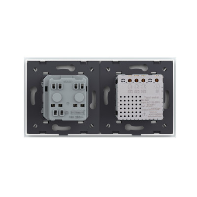 Трехклавишный сенсорный выключатель с розеткой Livolo, 2 поста, цвет золотой VL-C703/C7C1EU-13 Трехклавишный сенсорный выключатель с розеткой Livolo, 2 поста, цвет золотой VL-C703/C7C1EU-13