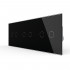 Сенсорный выключатель Livolo 6 клавиш (2-2-2), 3 поста, цвет черный VL-C706-12 Сенсорный выключатель Livolo 6 клавиш (2-2-2), 3 поста, цвет черный VL-C706-12