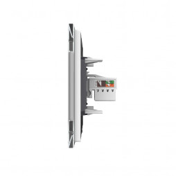 Розетка интернет одинарная RJ-45 кат.6 Livolo, 1 пост, цвет белый