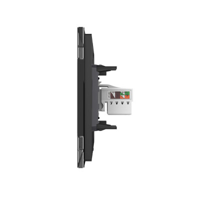Розетка интернет одинарная RJ-45 кат.6 Livolo, 1 пост, цвет черный VL-C791C-12 Розетка интернет одинарная RJ-45 кат.6 Livolo, 1 пост, цвет черный VL-C791C-12