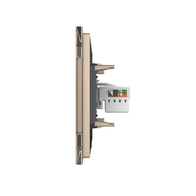 Розетка интернет одинарная RJ-45 кат.6 Livolo, 1 пост, цвет золотой VL-C791C-13 Розетка интернет одинарная RJ-45 кат.6 Livolo, 1 пост, цвет золотой VL-C791C-13