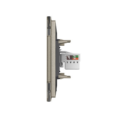 Розетка интернет одинарная RJ-45 кат.6 Livolo, 1 пост, цвет шампань VL-C791C-16 Розетка интернет одинарная RJ-45 кат.6 Livolo, 1 пост, цвет шампань VL-C791C-16