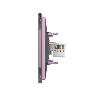 Розетка интернет одинарная RJ-45 кат.6 Livolo, 1 пост, цвет розовый VL-C791C-17 Розетка интернет одинарная RJ-45 кат.6 Livolo, 1 пост, цвет розовый VL-C791C-17