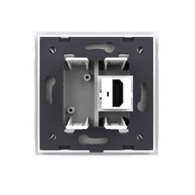 Розетка HDMI 2.0 одинарная Livolo, 1 пост, цвет белый VL-C791HD-11 Розетка HDMI 2.0 одинарная Livolo, 1 пост, цвет белый VL-C791HD-11
