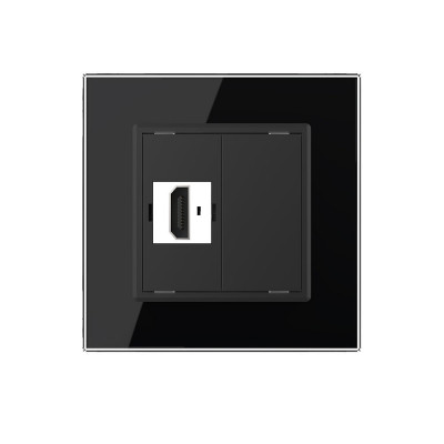 Розетка HDMI 2.0 одинарная Livolo, 1 пост, цвет черный VL-C791HD-12 Розетка HDMI 2.0 одинарная Livolo, 1 пост, цвет черный VL-C791HD-12