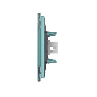 Розетка HDMI 2.0 одинарная Livolo, 1 пост, цвет зеленый VL-C791HD-18 Розетка HDMI 2.0 одинарная Livolo, 1 пост, цвет зеленый VL-C791HD-18