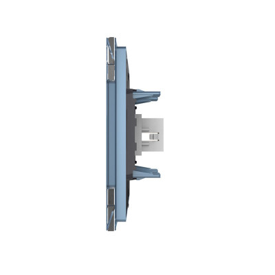 Розетка HDMI 2.0 одинарная Livolo, 1 пост, цвет синий VL-C791HD-19 Розетка HDMI 2.0 одинарная Livolo, 1 пост, цвет синий VL-C791HD-19