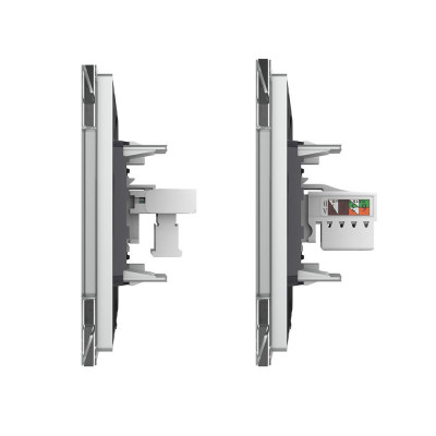 Розетка телефонная RJ-11 кат.3 и интернет RJ-45 кат.6 Livolo, 1 пост, цвет серый VL-C791TC-15 Розетка телефонная RJ-11 кат.3 и интернет RJ-45 кат.6 Livolo, 1 пост, цвет серый VL-C791TC-15