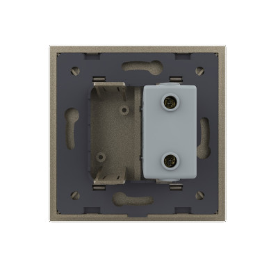 Розетка с одним USB type-A, блоком питания 5В 2.1А Livolo, 1 пост, цвет шампань VL-C791USB-16 Розетка с одним USB type-A, блоком питания 5В 2.1А Livolo, 1 пост, цвет шампань VL-C791USB-16