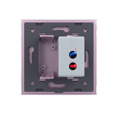 Розетка с одним USB type-A, блоком питания 5В 2.1А Livolo, 1 пост, цвет розовый VL-C791USB-17 Розетка с одним USB type-A, блоком питания 5В 2.1А Livolo, 1 пост, цвет розовый VL-C791USB-17