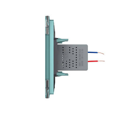 Розетка с одним USB type-A, блоком питания 5В 2.1А Livolo, 1 пост, цвет зеленый VL-C791USB-18 Розетка с одним USB type-A, блоком питания 5В 2.1А Livolo, 1 пост, цвет зеленый VL-C791USB-18