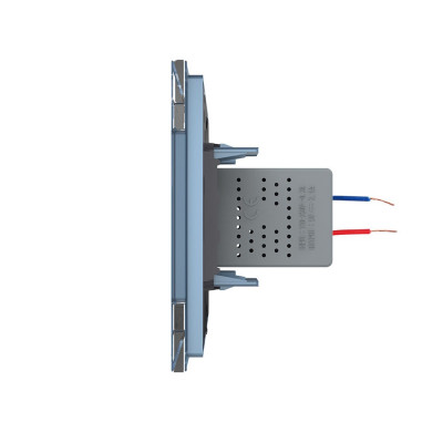 Розетка с одним USB type-A, блоком питания 5В 2.1А Livolo, 1 пост, цвет синий VL-C791USB-19 Розетка с одним USB type-A, блоком питания 5В 2.1А Livolo, 1 пост, цвет синий VL-C791USB-19