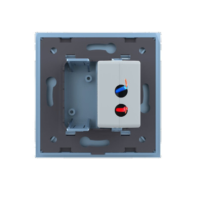 Розетка с одним USB type-A, блоком питания 5В 2.1А Livolo, 1 пост, цвет синий VL-C791USB-19 Розетка с одним USB type-A, блоком питания 5В 2.1А Livolo, 1 пост, цвет синий VL-C791USB-19