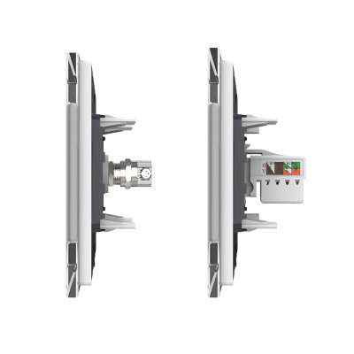 Розетка телевизионная и интернет RJ-45 кат.6 Livolo, 1 пост, цвет белый VL-C791VC-11 Розетка телевизионная и интернет RJ-45 кат.6 Livolo, 1 пост, цвет белый VL-C791VC-11