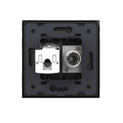 Розетка телевизионная и интернет RJ-45 кат.6 Livolo, 1 пост, цвет черный VL-C791VC-12 Розетка телевизионная и интернет RJ-45 кат.6 Livolo, 1 пост, цвет черный VL-C791VC-12