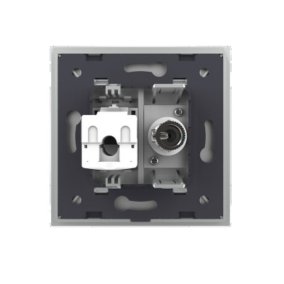 Розетка телевизионная и интернет RJ-45 кат.6 Livolo, 1 пост, цвет серый VL-C791VC-15 Розетка телевизионная и интернет RJ-45 кат.6 Livolo, 1 пост, цвет серый VL-C791VC-15